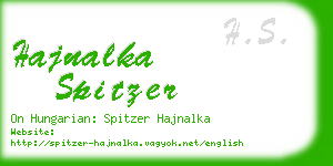 hajnalka spitzer business card